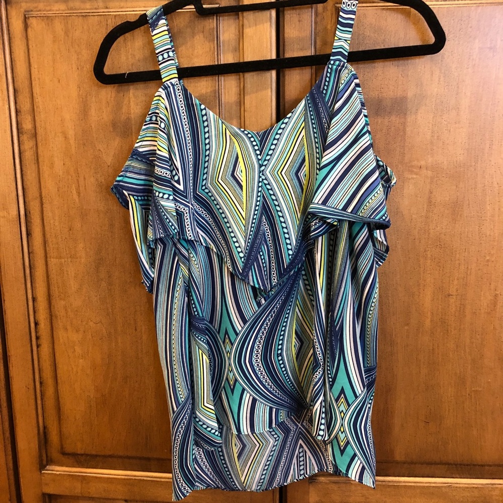 Mia Moda Pattern Tank Top - Picture 3 of 3
